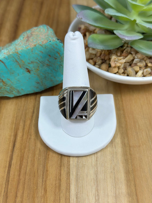 Multi Color stone Men Inly Ring