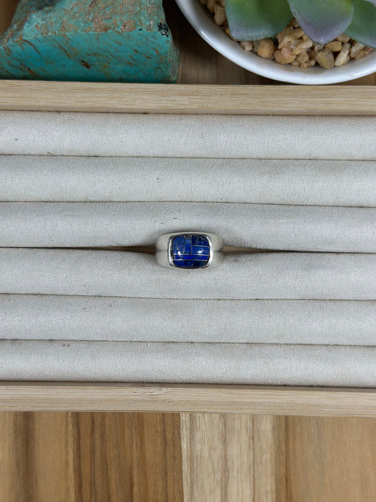 Men's Lapis Inlay Ring