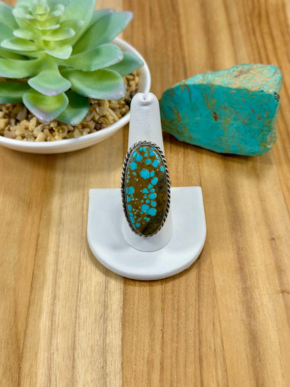 #8 Oval Sterling Silver Ring