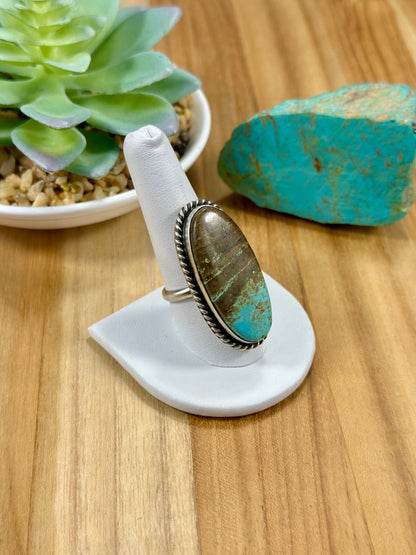 #8 Oval Sterling Silver Ring