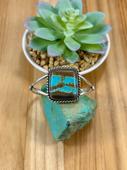 #8 Square Sterling Silver Cuff Bracelet