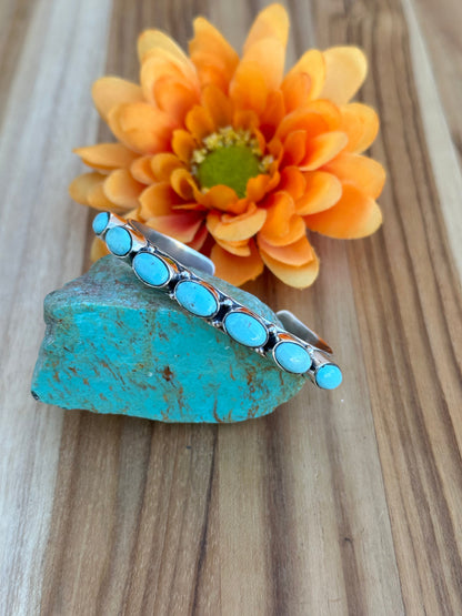 7 Stone Turquoise Cuff