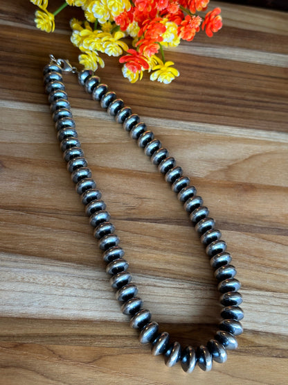 20" 14MM Rondelle Sterling Pearls