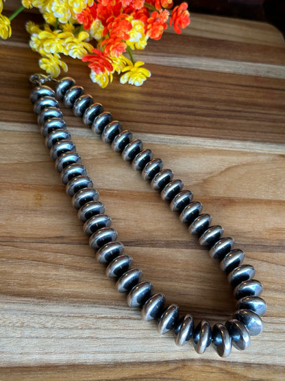 18" 16MM Rondelle Sterling Pearls