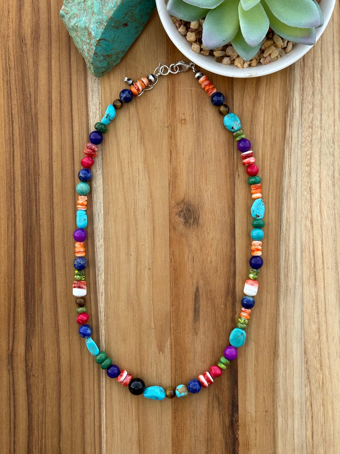 Multi-Gem Treasure Necklace