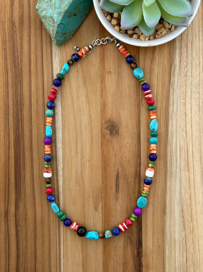 Multi-Gem Treasure Necklace