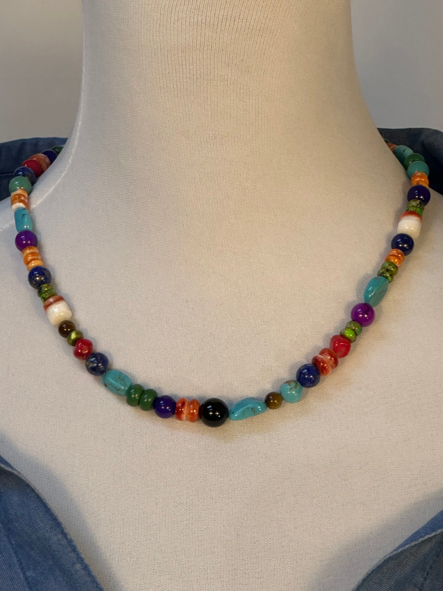 Multi-Gem Treasure Necklace