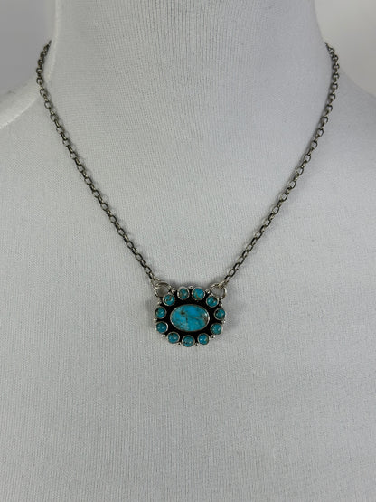 Kingman Cluster Necklace