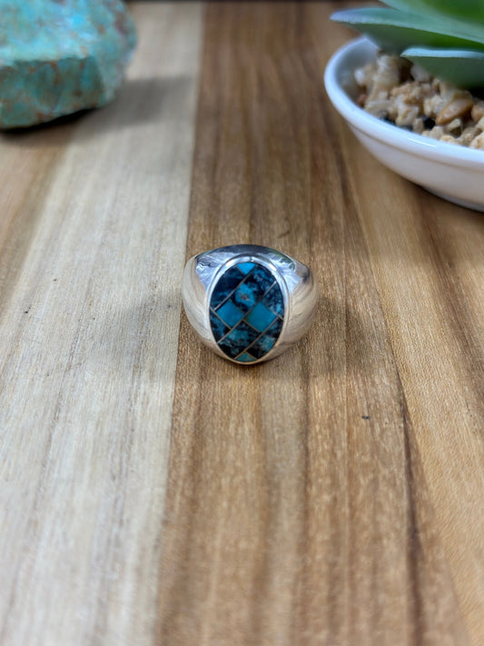 Men's Turquoise Inlay Ring