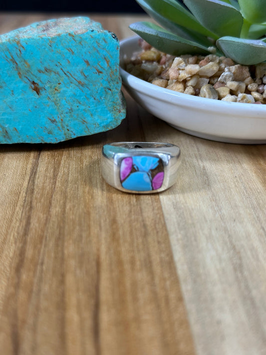 Signet Cotton Candy Inlay Rings