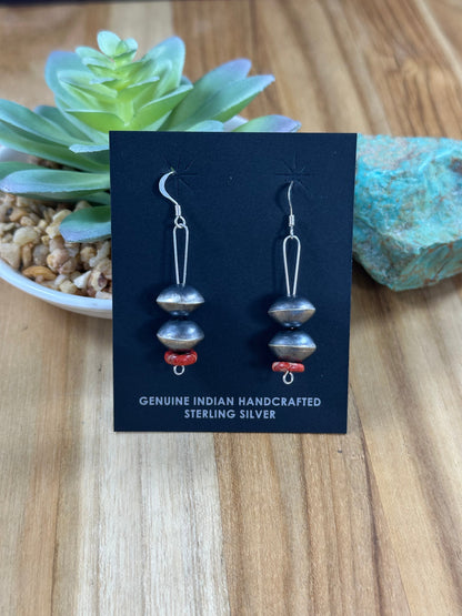 Multi Color Stones and  Navajo Pearl Necklace + Earrings