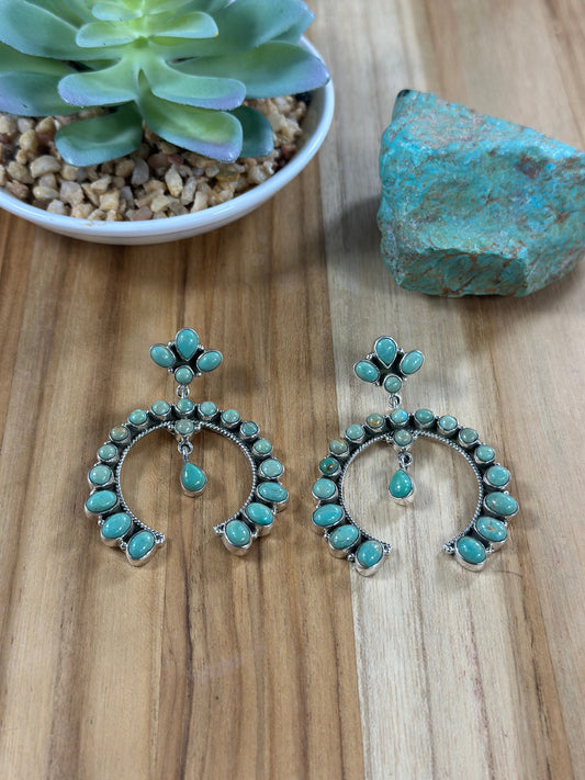 Kingman Turquoise Custer Earring