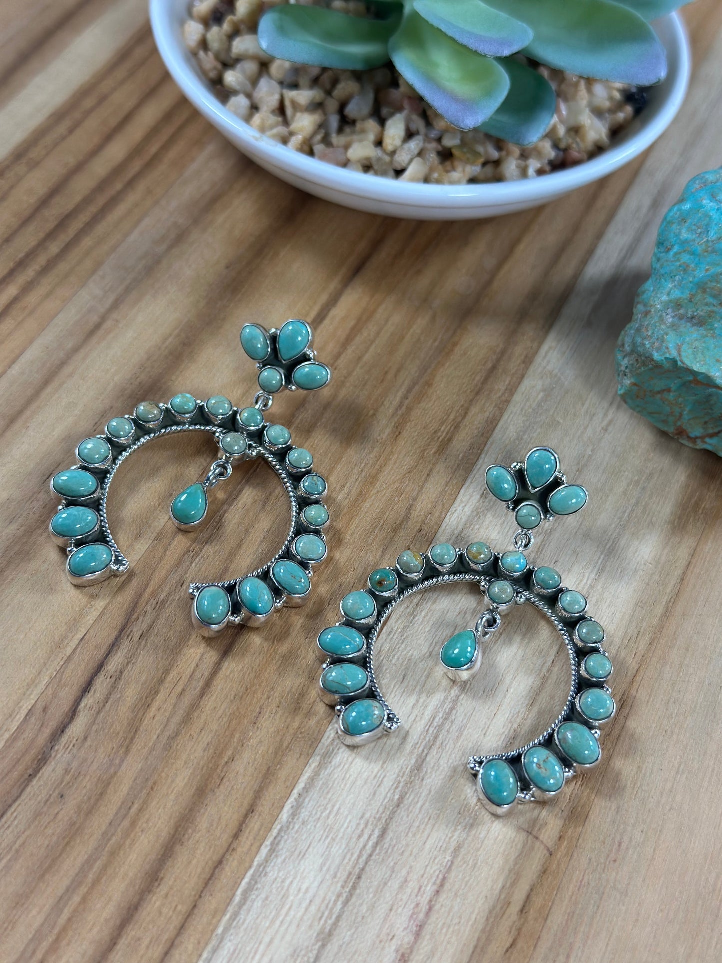 Kingman Turquoise Custer Earring