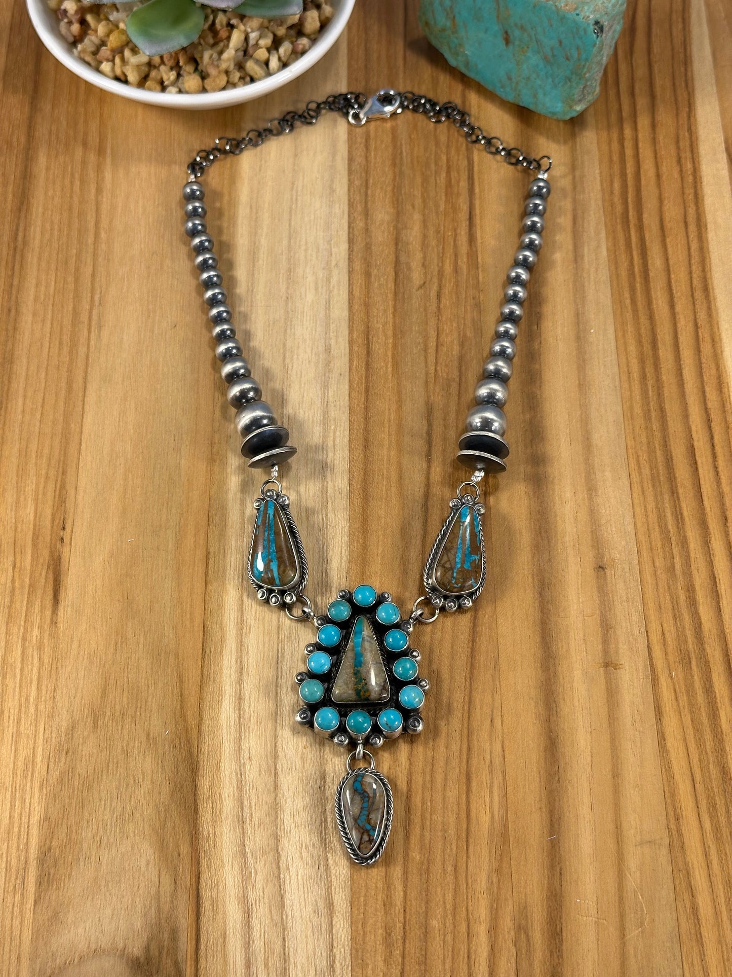 Royston Ribbon Cluster Sterling Silver Lariat