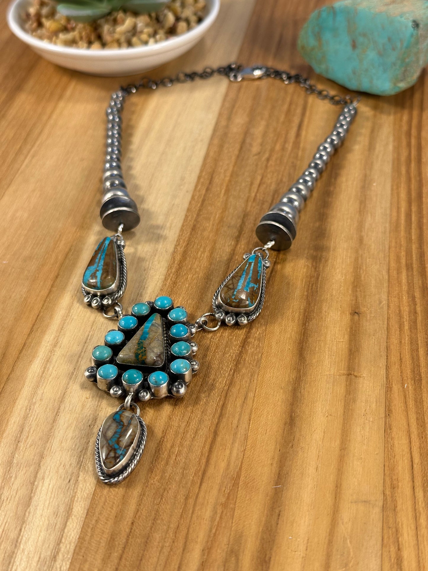 Royston Ribbon Cluster Sterling Silver Lariat