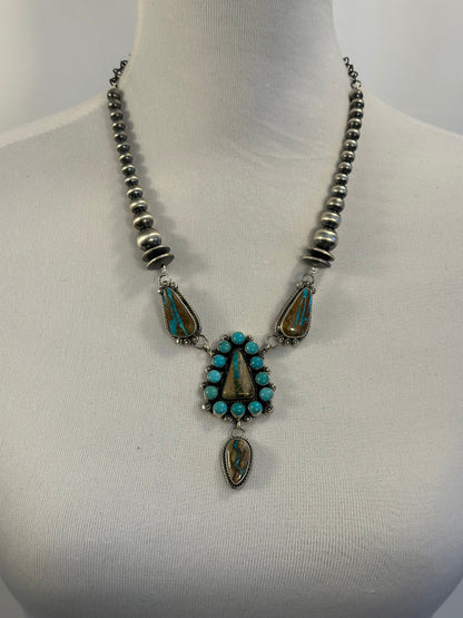 Royston Ribbon Cluster Sterling Silver Lariat