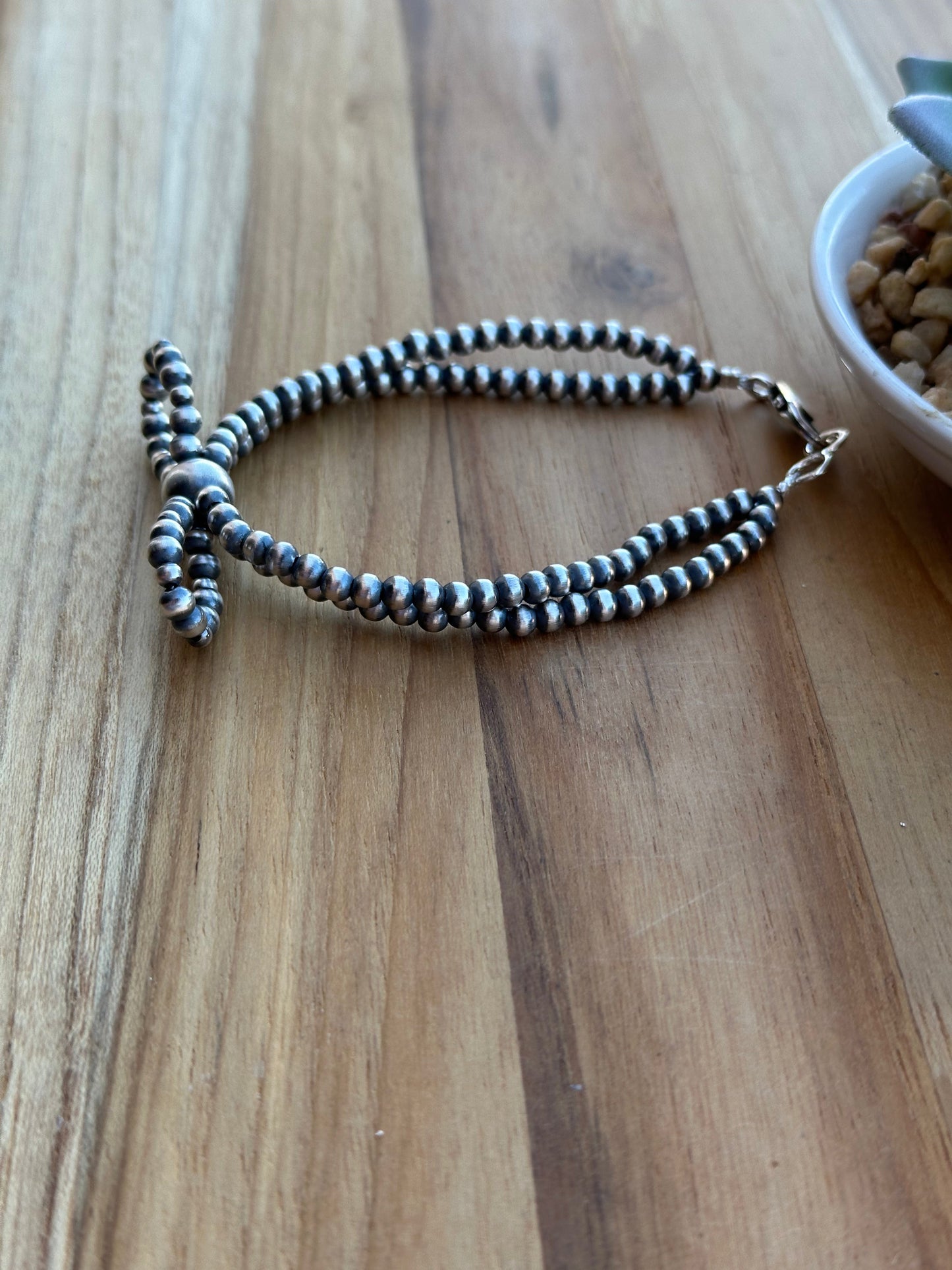 8" Double Strand Bow Bracelet